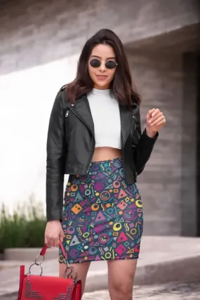 Abstract Pattren (26) Pencil Skirt