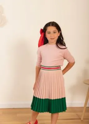 AD-MM Gucci Look Pleated Skirt