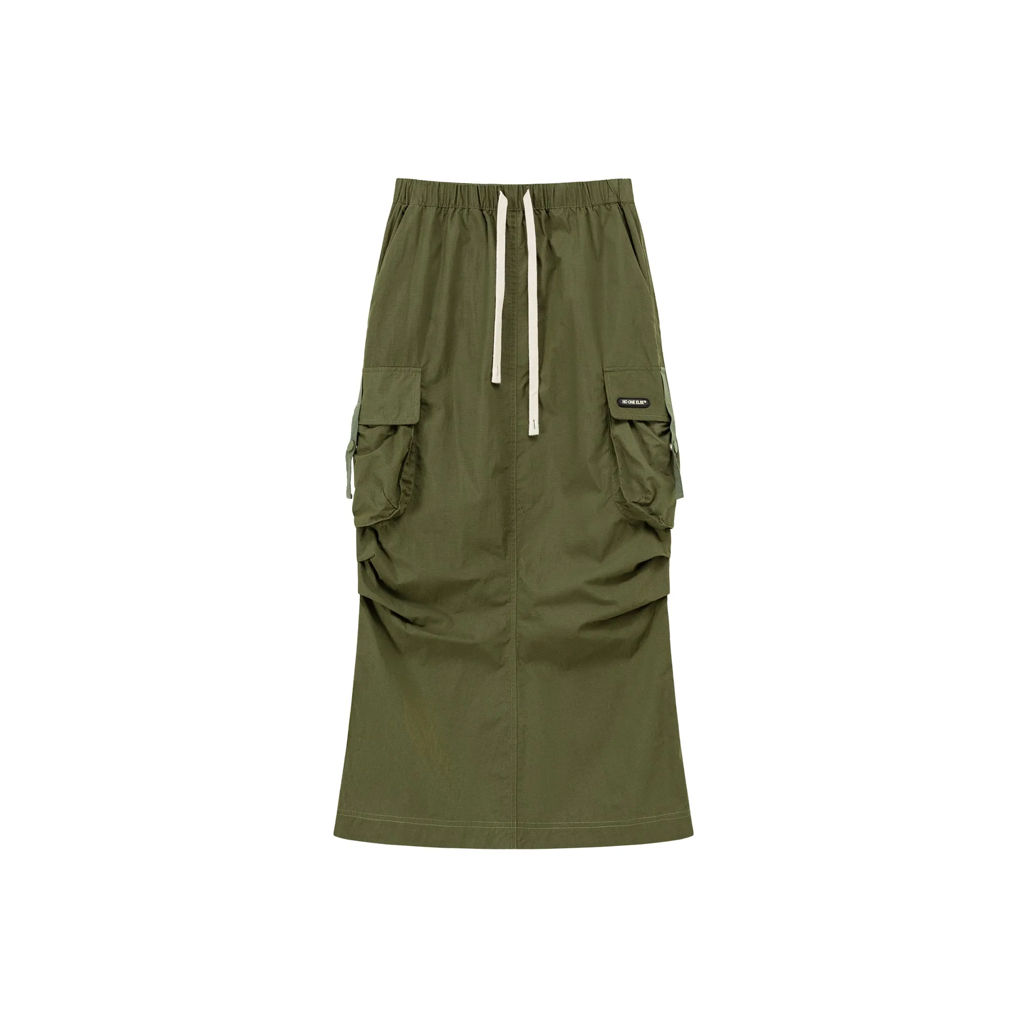 Banded Cargo Maxi Skirt