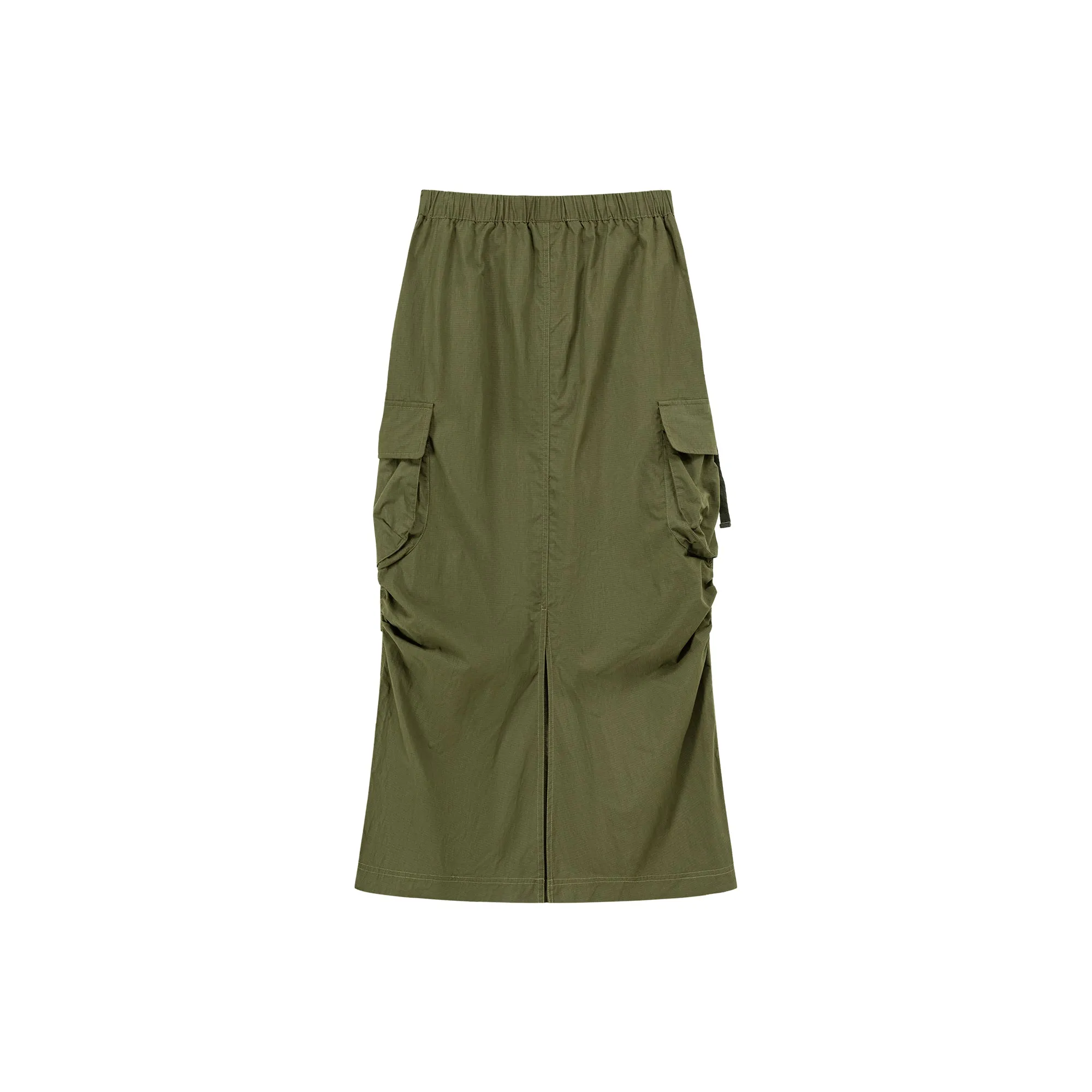 Banded Cargo Maxi Skirt
