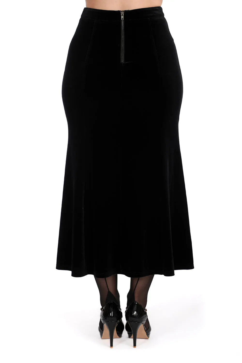 Banned Alternative BETTY ROCK PEPLUM PENCIL SKIRT