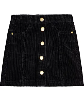 Bera Black Velvet Skirt