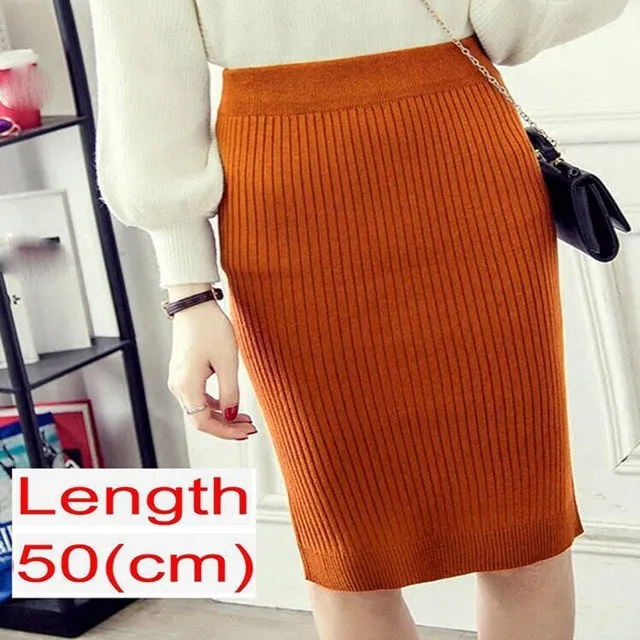 Emma – Women's Knitted Pencil Skirt