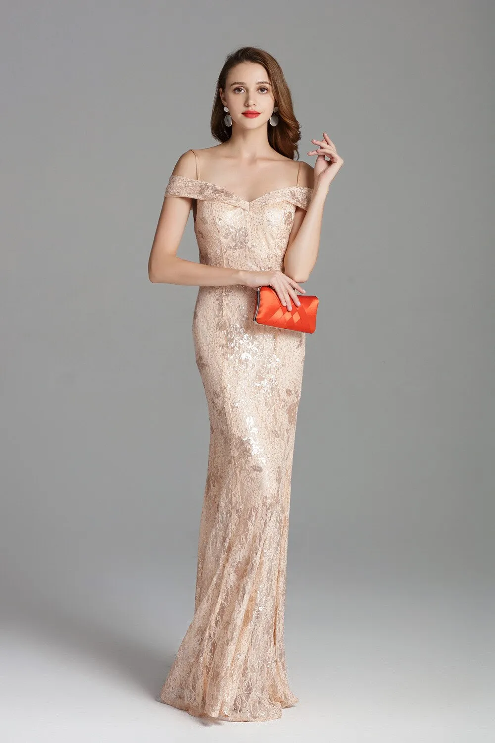 FashionSierra - Party Prom Embroidery Sequined Lace Fashion Long Dresses