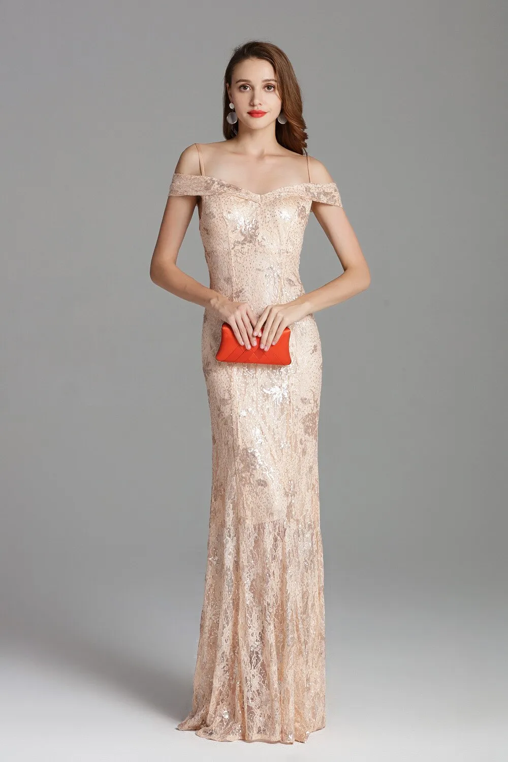 FashionSierra - Party Prom Embroidery Sequined Lace Fashion Long Dresses