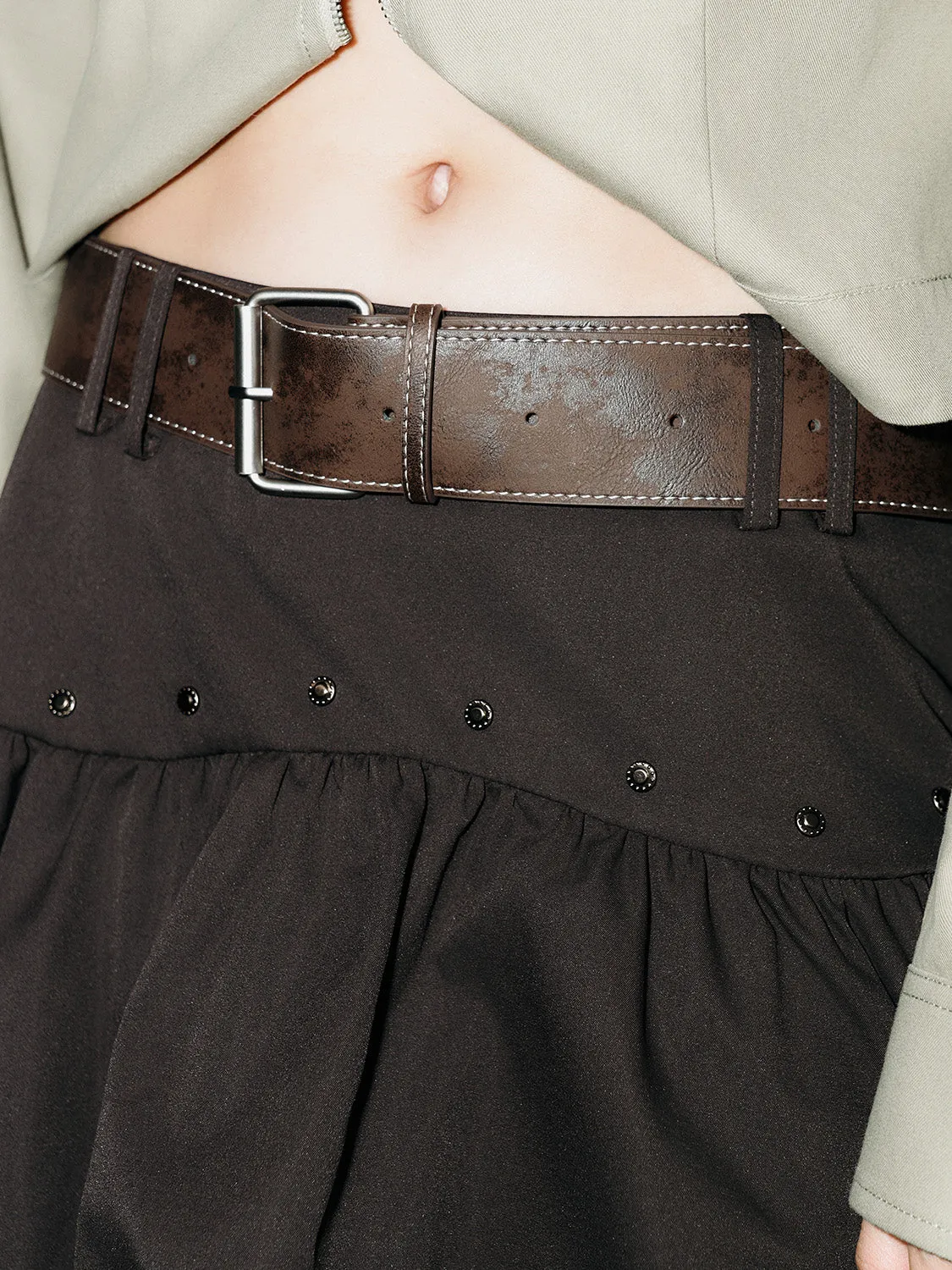 Ruffle Hem A-Line Skirts