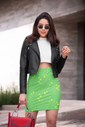 Simple Geometric Pattern 3 gy Poster Pencil Skirt