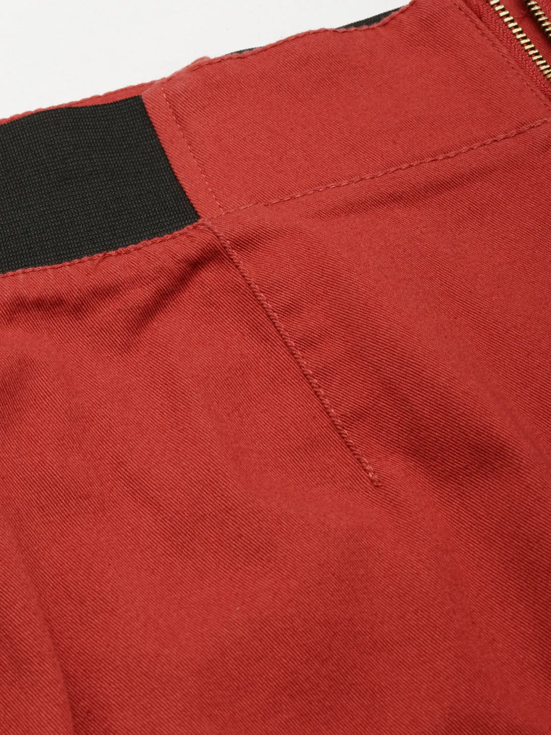 Women Red Solid A-Line Skirt