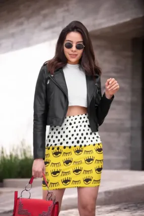 Yellow Traditional Moroccan Pattern by ARTERESTING Poster Pencil Skirt